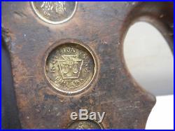L1099- Vintage 26 Disston No 99 Split nut Hand Saw 1876 10pt 3 Medallion