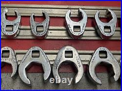 LARGE LOT 24 Various Snap-on Drive Flare Nut Chrome Crowfoot Wrench Matco