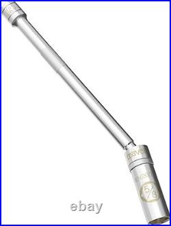 LEXIVON 16mm Swivel Magnetic Spark Plug Socket Wrench, 3/8 Drive 25cm LX-122