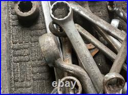 Large Box of Heavy Plant and Commercial Fitters Spanner's Job Lot Used VGC