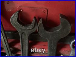 Large Box of Heavy Plant and Commercial Fitters Spanner's Job Lot Used VGC