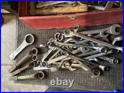 Large Box of Heavy Plant and Commercial Fitters Spanner's Job Lot Used VGC