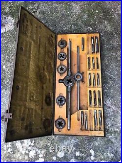 Large Heavy Duty Tap & Die Set tractor heavy machinery industrial crawler OLD