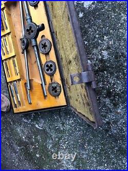 Large Heavy Duty Tap & Die Set tractor heavy machinery industrial crawler OLD