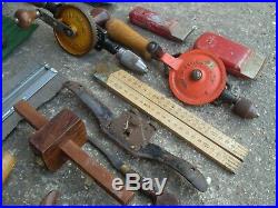 Large Job Lot Of Various Carpentry / Woodworking Tools Stanley / Marples Etc