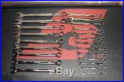 Large Snap On Chrome 12 Point Metric Wrench Set 22 Pieces 8mm 34mm Oexm-b