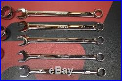 Large Snap On Chrome 12 Point Metric Wrench Set 22 Pieces 8mm 34mm Oexm-b
