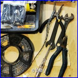 Large Toolbox & Selection Of Hand Tools Brand New Multimeter & Cable Detector