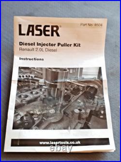 Laser 8504 Diesel Injector Puller Kit Fits Renault, Vauxhall, Nissan 2.0L