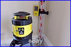 Laser Level kit with groundworks Rotary Laser & indoor Crossline +Tripod & Staff