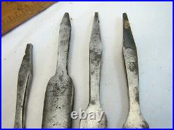Lot 45 Antique Brace Bits Drill Wood Boring Tool Hand Forged Spoon Sorby Marples