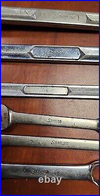 Lot of 9 Vintage Snap-On USA SAE Wrenches Mixed Tool Set