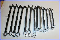 MAC SNAP-ON MATCO TOOLS METRIC COMBINATION OPEN END 12-P WRENCH SET 13pc USA
