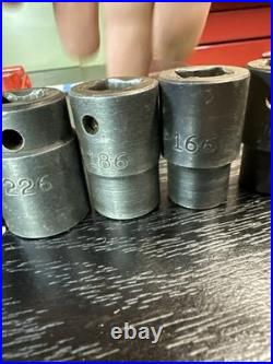 MAC TOOLS 15 Piece 1/2 Drive Deep Impact Socket Set 9/16 to 1-1/4& Tray USA MAC TOOLS 15 Piece 1/2 Drive Deep Impact Socket Set 9/16 to 1-1/4& Tray USA