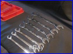 MAC Tools 7 Piece Slim 4 Way Angle Head Open End Wrench Set SAE
