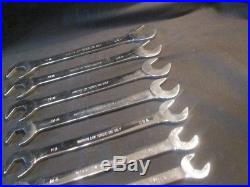 MAC Tools 7 Piece Slim 4 Way Angle Head Open End Wrench Set SAE