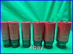 MAC Tools VPT Deep Wheel Lug Protector Socket Set, 1/2 Drive, 6 Point