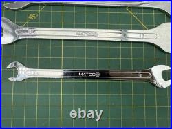 MATCO Tools 5-Piece Metric Double Open-End Slim Wrench Set Flat Specialty Tools