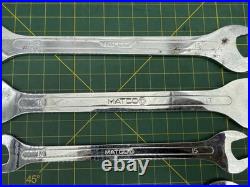 MATCO Tools 5-Piece Metric Double Open-End Slim Wrench Set Flat Specialty Tools