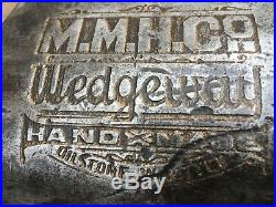 M. M. H (morley Murphy) Wedgeway Hand Made Oilstone Hewing Broad Axe Embossed