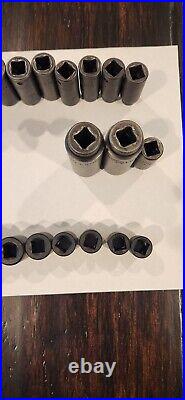 Mac Impact Sockets 3/8 Xp6 10-19mm And Xdp6 8-19mm Plus 3 Extra Sockets