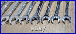 Mac Tools 10pc Metric Stubby Spanner Wrench Set 10-19mm VGC SXSM102PTR USA MADE