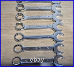 Mac Tools 10pc Metric Stubby Spanner Wrench Set 10-19mm VGC SXSM102PTR USA MADE