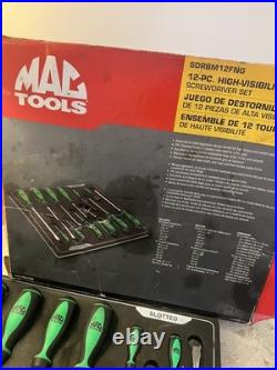 Mac Tools 12Pc Screwdriver Set in Green Philips Flat Head Screwdrivers