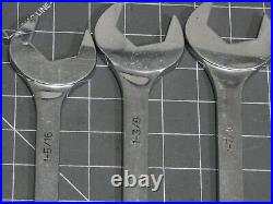 Mac Tools 18Pc SAE 4 Way Angle Head Open End Wrench Set 3/8 1 1/2 Four Chrome