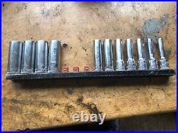 Mac Tools 3/8 Deep Socket Set With Mac Socket Rail