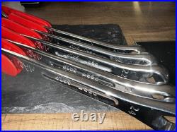 Mac Tools 5 Piece RBRT Spanner Set Large 20-24mm With Rack Used Twice! 74212043