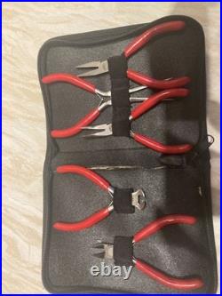 Mac Tools 5pc Mini Pliers & Snips Set With Case Good Condition