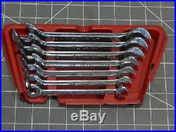 Mac Tools 7Pc SAE Thin Slimline Low Torque 4 Way Angle Head Wrench Set 3/8 3/4