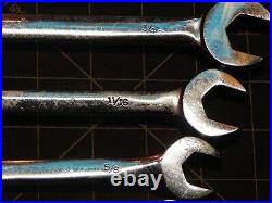 Mac Tools 7Pc SAE XL Extra Long Combination Wrench Set 3/8 3/4 12Pt SCL7LK CLL