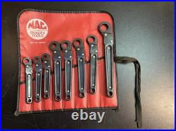 Mac Tools 8 Piece Ratcheting Flare Nut Line Wrench Set No. SRT8K 1/2 7/8