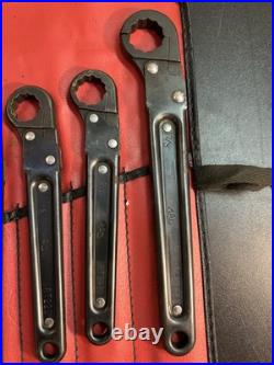 Mac Tools 8 Piece Ratcheting Flare Nut Line Wrench Set No. SRT8K 1/2 7/8