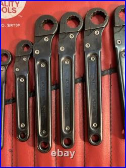 Mac Tools 8 Piece Ratcheting Flare Nut Line Wrench Set No. SRT8K 1/2 7/8