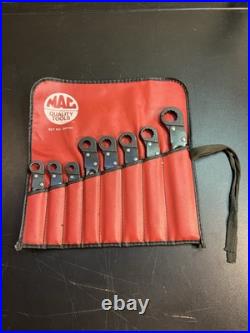 Mac Tools 8 Piece Ratcheting Flare Nut Line Wrench Set No. SRT8K 1/2 7/8