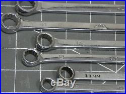 Mac Tools 9 OF 10Pc Metric Long Combination Wrench Set 10MM 19MM 12Pt NO 16MM