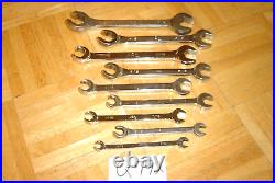 Mac Tools 9 Piece Sae. Combination Open-end Flare-nut Wrench Set 5/16 To 7/8