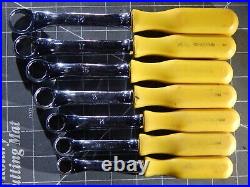 Mac Tools Metric Yellow Comfort Grip Box Wrench Set 7 Of 10Pc 12MM 18MM BOPA