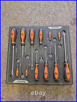 Mac Tools / Phillips Screw Driver Set Orange Fiam Tray
