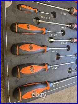 Mac Tools / Phillips Screw Driver Set Orange Fiam Tray