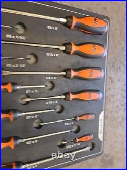 Mac Tools / Phillips Screw Driver Set Orange Fiam Tray