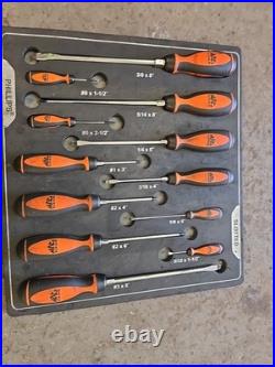 Mac Tools / Phillips Screw Driver Set Orange Fiam Tray