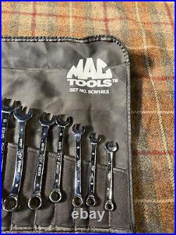 Mac Tools SCM14KS 13 pc combination wrench set Metric used Knuckle Saver No 6mm