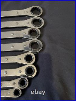Mac Tools USA Rachet Spanner Set 8 Piece 7mm-21mm Including A 13/15 15/16