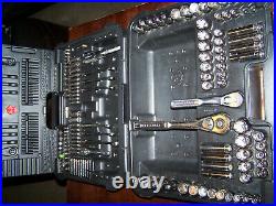 Made In USA Craftsman Socket Set 9-33200 Mechanics Travel Tools 1/4 3/8 1/2 Nice