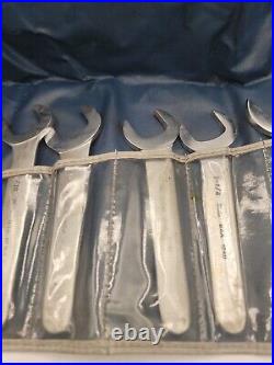 Martin Tools SW11K 11 Piece 30 Degree Open End Service Wrench Set USA READ