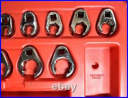 Matco Tools 11-piece Sae Crowfoot Flarenut Wrench Set 3/8-1 USA